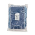 Mop Heads | Boardwalk BWK1118 18 in. x 5 in. Cotton/Synthetic Looped-End Mop Head - Blue image number 1