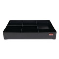 Carts | Rubbermaid Commercial 2124078 18.75 in. x 3.62 in. 11-Section Amenity Organizer for all Rubbermaid Commercial Full-Size and Compact Housekeeping Carts - Black image number 0