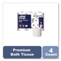 Perforated Roll & Hand Towels | Tork 2465412 Premium 2-Ply Septic Safe Poly-Pack Bath Tissue - White (48/Carton) image number 4