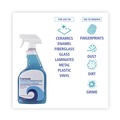 Disinfecting & Cleaning Solutions | Boardwalk 585600-12ESSN 32 oz. Trigger Spray Bottle Industrial Strength Glass Cleaner with Ammonia - Unscented (12/Carton) image number 6