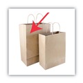 Cleaning Cloths & Wipes | Cosco 091566 12 in. x 6.5 in. x 17 in. Premium Shopping Bag - Brown (50/Box) image number 4