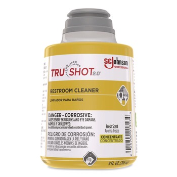 DISINFECTING AND CLEANING SOLUTIONS | SC Johnson 379844 TruShot 2.0 Restroom Cleaner Fresh Scent 9 oz Cartridge (4/Carton)