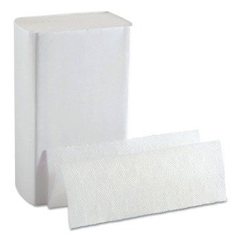 Georgia Pacific Professional 33587 10.2 in. x 10.8 in. Pacific Blue Ultra 1-Ply Paper Towels - White (2200/Carton)