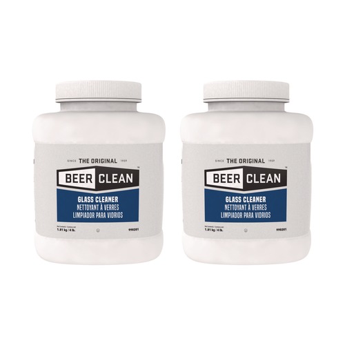 Glassware Cleaners | Diversey Care 990201 Beer Clean Unscented 4 lbs. Container Powdered Glass Cleaner (2/Carton) image number 0