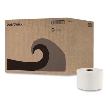 PERFORATED ROLL AND HAND TOWELS | Boardwalk BWK45XTRA 2-Ply OptiCore Green Xtra Septic Safe Controlled Bath Tissue - White (36/Carton)