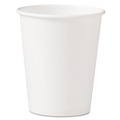 Cups | SOLO 370W-2050 10 oz. Single-Sided Poly Paper Hot Cups - White (1000/Carton) image number 2