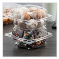 Food Containers & Lids | Dart PET57PST1 5.86 in. x 3.11 in. ClearSeal Hinged-Lid Plastic Containers - Clear (500/Carton) image number 3