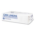 High-Density Trash Bags | Inteplast Group S434822N 43 in. x 48 in. 56 gal 22 mic Interleaved Roll High-Density Commercial Can Liners - Natural (25 Bags/Roll, 8 Rolls/Carton) image number 1