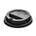 Cup Lids | SOLO TL38B2-0004 Traveler Cappuccino Style Dome Lid Fits 8 oz Cups - Black (1000/Carton) image number 0