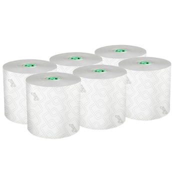 JANITORIAL | Scott 25700 1-Ply 1150 ft. Pro Hard Roll Paper Towels with Elevated Scott Design for Scott Pro Dispenser - Green Core Only (6/Carton)