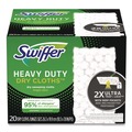 Floor Dusters & Accessories | Swiffer 80314634 10.3 in. x 7.8 in. Heavy-Duty Dry Refill Cloths - White (80/Carton) image number 1
