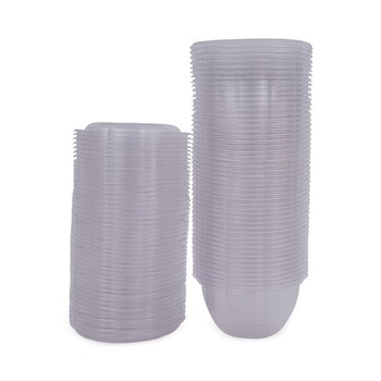 Eco-Products EP-SB18 5.5 in. x 2.3 in. 18 oz. Renewable and Compostable Plastic Containers - Clear (150/Carton)