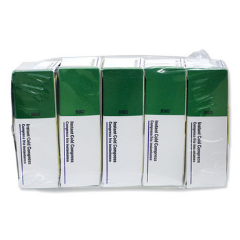 HOT COLD PACKS | First Aid Only B503-5 4 in. x 5 in. Instant Cold Compress (5/Pack)