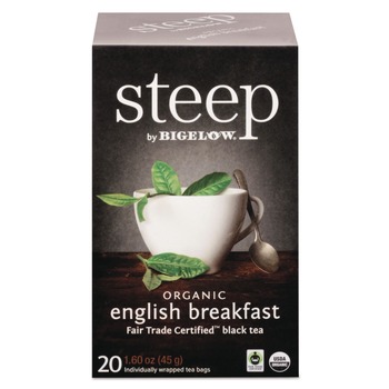 Bigelow RCB17701 1.6 oz. Tea Bag Steep Tea - English Breakfast (20/Box)