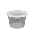 Food Containers & Lids | GEN TD40016E 16 oz. Plastic Deli Containers with Lid - Clear (240/Carton) image number 0