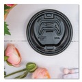 Cup Lids | Dart 16RCLBLK Optima Reclosable Lid fits 12 - 24 oz. Hot Cups - Black (1000/Carton) image number 5