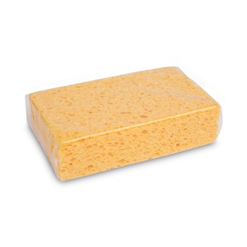 SPONGES | Boardwalk C31BWK 3-2/3 in. x 6-2/25 in. x 1-11/20 in. Cellulose Sponges - Medium, Yellow (24-Piece/Carton)