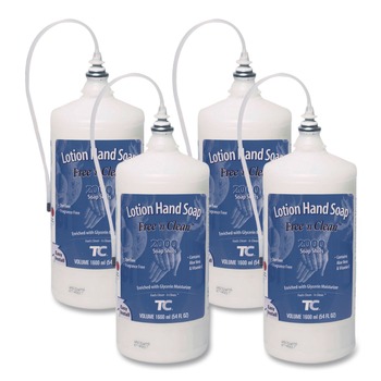 Rubbermaid Commercial FG402364 OneShot 1,600 mL Lotion Soap Refill - Fragrance-Free (4/Carton)