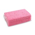 Sponges | Boardwalk A21BWK 3-3/5 in. x 6-1/2 in. x 9/10 in. Cellulose Sponges - Small, Pink (24 Packs/Carton, 2/Pack) image number 1