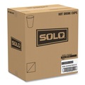 Cups | SOLO 412MSN-0029 12 oz. Printed Mistique Polycoated Hot Paper Cups - Brown (1000/Carton) image number 0