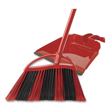 O-Cedar 172134EA 57 in. Handle One Sweep LG Broom with Dustpan - Red/Black/Gray