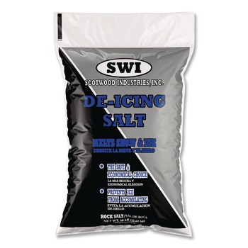 ICE MELTS | Scotwood Industries 50B-RS 50 lb. Rock Salt De-Icing Salt (1-Pallet)