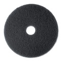 Floor Pads-Stripping | 3M 7300-20 20 in. Diameter Low-Speed High Productivity Floor Pads 7300 - Black (5/Carton) image number 1