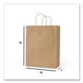 Grocery Bags | Inteplast Group KRFTW18719 Get Reddi 18 in. x 7 in. x 18.75 in. No. 70 Basis Weight Twisted Rope Handles Mega Size Paper Bags - Brown (200/Carton) image number 2