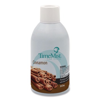 TimeMist 1042746 6.6 oz. Aerosol Spray Premium Metered Air Freshener Refill - Cinnamon (12/Carton)