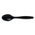 Disposable Spoons | Dixie PTH53C Individually Wrapped Heavyweight Teaspoons - Black (1000/Carton) image number 1