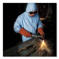 Cleaning Cloths & Wipes | KleenGuard 45324 A65 Zipper Front Flame-Resistant Hooded Coveralls with Elastic Wrist and Ankles - X-Large/Blue (25/Carton) image number 2