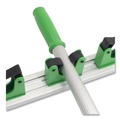 Tool Storage & Organizers | Unger HO700 28 in. x 3.15 in. x 2.17 in. Hang Up Cleaning Holder - Silver/Green image number 2