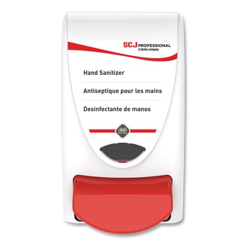 SC Johnson 5010424017091 4.92 x 4.6 x 9.25 1 Liter Capacity Hand Sanitizer Dispenser - White