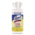 Cleaning Cloths & Wipes | LYSOL Brand 19200-77182 7 in. x 7.25 in. 1-Ply Disinfecting Wipes - Lemon and Lime Blossom, White (80 Wipes/Canister) image number 3
