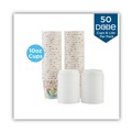 Cups | Dixie 5310COMBO600 PerfecTouch 10 oz. Paper Hot Cups and Lids Combo - Multicolor (50/Pack) image number 1