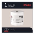Perforated Roll & Hand Towels | WypAll 35015 13.4 in. x 9.8 in. Jumbo Roll X50 Cloths - White (1100/Roll) image number 1