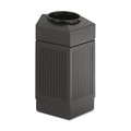Indoor Waste Receptacles | Safco 9485BL 30 Gallon Polyethylene Canmeleon Indoor/Outdoor Pentagon Receptacle - Black image number 1