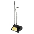 Dust Pans | Unger EDTBG 12 in. W x 45 in. H Metal Telescopic Ergo Dust Pan with Broom - Gray/Silver image number 0