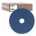 Floor Pads-Stripping | Boardwalk BWK4014BLU 14 in. Diameter Scrubbing Floor Pads - Blue (5/Carton) image number 0