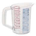 Cups | Rubbermaid Commercial FG321500CLR Bouncer 16 oz. Measuring Cup - Clear image number 1