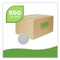 Food Containers & Lids | Eco-Products EP-BRSCLID-L Evolution World EcoLid 25 Percent Recycled Food Container Lid Fits 12 to 32 oz Containers - White (500/Carton) image number 4