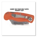 Knives & Multi-Purpose Tools | Great Neck 74201 3.5 in. Aluminum Handle Quick Change Lock Back Utility Knife - Orange image number 5