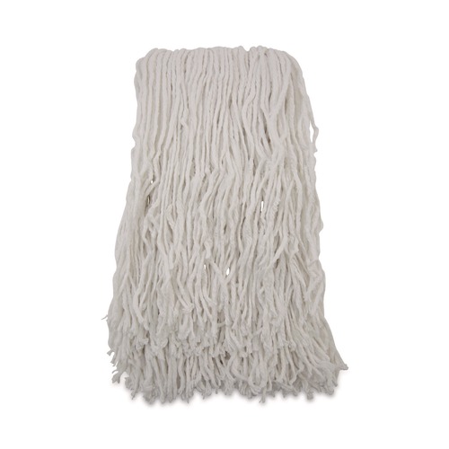 Mop Heads | Boardwalk BWKRM03032S Cut-End Rayon Wet Mop Heads - White (12/Carton) image number 0