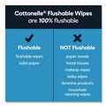 Hand Sanitizing Wipes | Cottonelle 35970 Fresh Care 1-Ply 3.73 in. x 5.5 in. Flushable Cleansing Cloths - White (8/Carton) image number 7