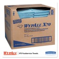 Cleaning Cloths & Wipes | WypAll 05927 X70 1/4 Fold 12.5 in. x 23.5 in. Foodservice Towels - Unscented, Blue (300/Carton) image number 2