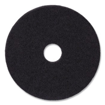 Boardwalk BWK4012BLA 12 in. Diameter Stripping Floor Pads - Black (5/Carton)
