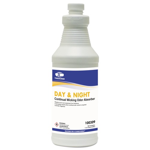 Floor Cleaners | Theochem Laboratories 500064 32 oz. Bottle Lavender Day and Night Wicking Odor Absorber (12/Carton) image number 0