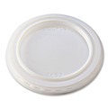 Souffle & Portion Cups | Fabri-Kal 000000000009500520 Portion Cup Lids, Fits 1 oz Squat Portion Cups - Clear (125/Sleeve, 20 Sleeves/Carton) image number 0