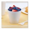 Food Containers & Lids | Dart 16MJ20 16 oz. Squat Foam Containers - White (500/Carton) image number 4