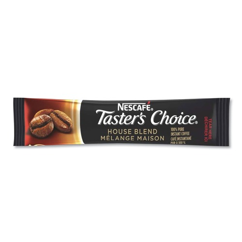 Coffee - Caffeinated | Nescafe 12303916 0.1 oz Stick Taster's Choice Instant Coffee - House Blend (72/Carton) image number 0